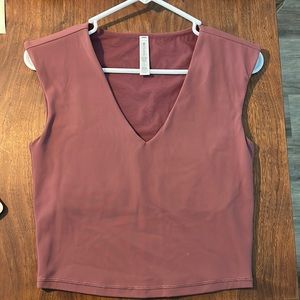 Transcend crop tee in tawny rose